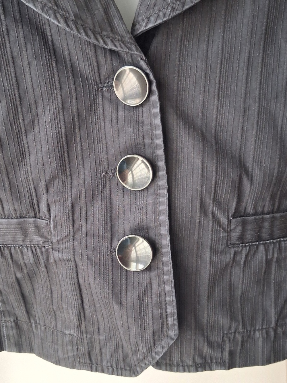 Textured cropped jacket - Picture 3 of 3